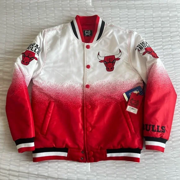 NBA Chicago Bulls Bomber Varsity Jacket - Picture 1 of 14